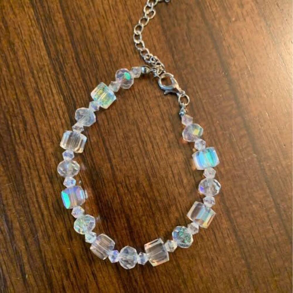Aurora Borealis Elemental Crystal Costume Jewelry Bracelet
